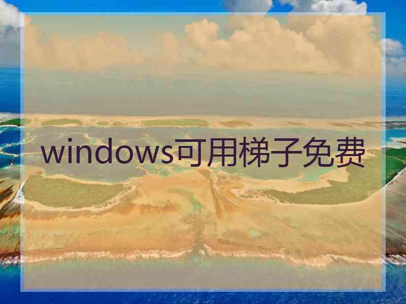 windows可用梯子免费