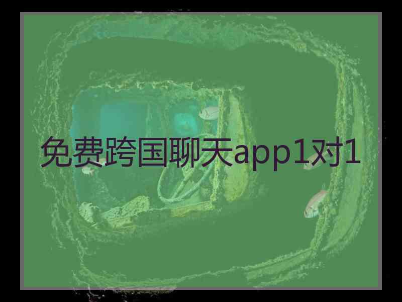 免费跨国聊天app1对1