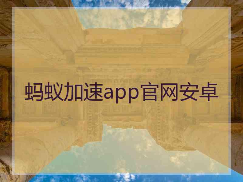 蚂蚁加速app官网安卓