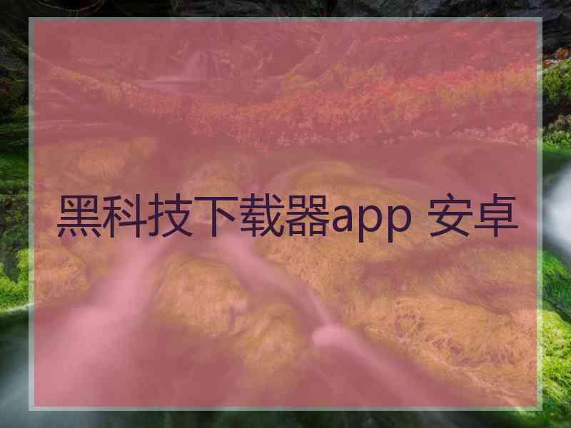 黑科技下载器app 安卓