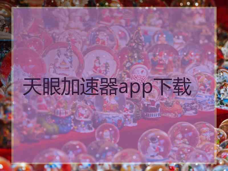 天眼加速器app下载