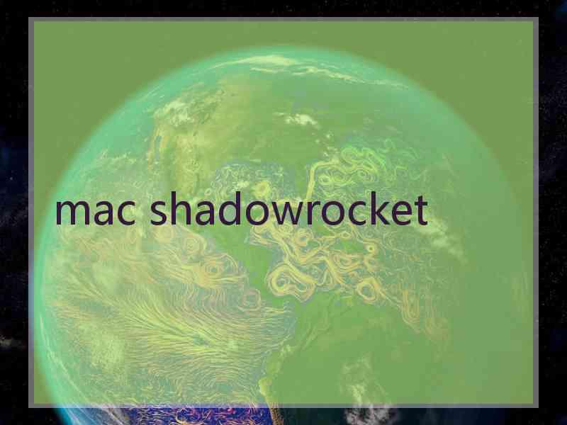 mac shadowrocket