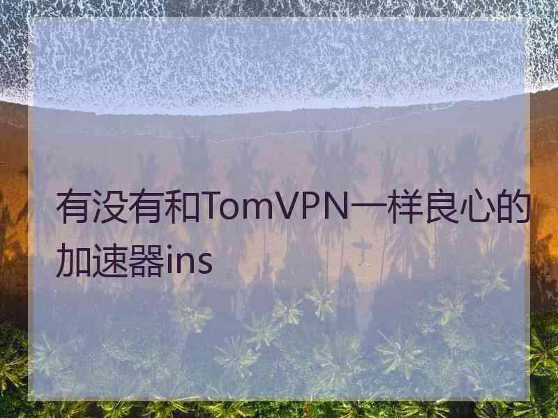 有没有和TomVPN一样良心的加速器ins