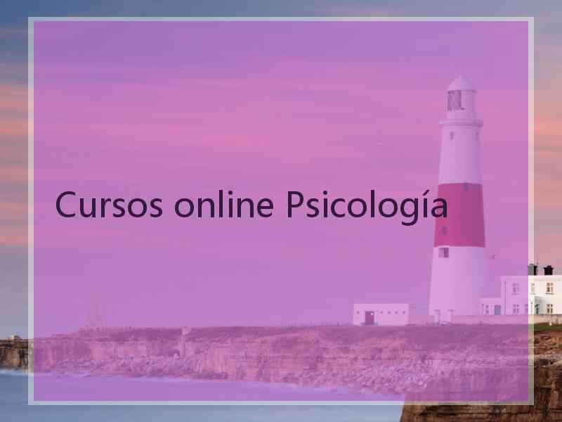 Cursos online Psicología