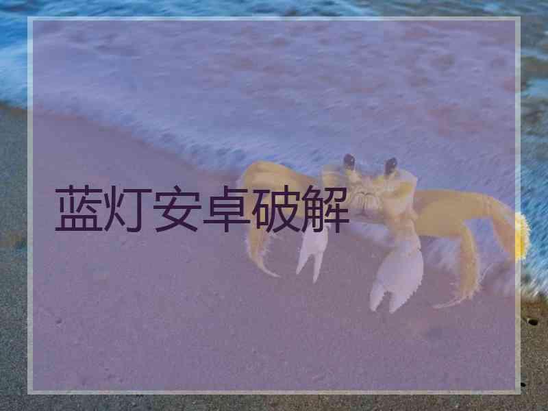 蓝灯安卓破解