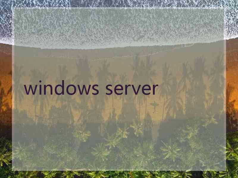 windows server