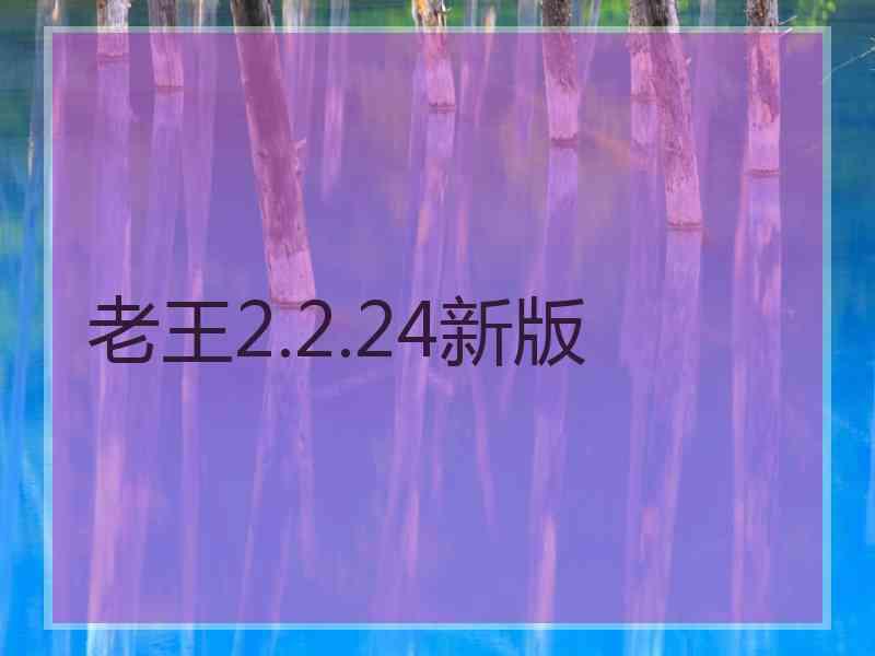 老王2.2.24新版