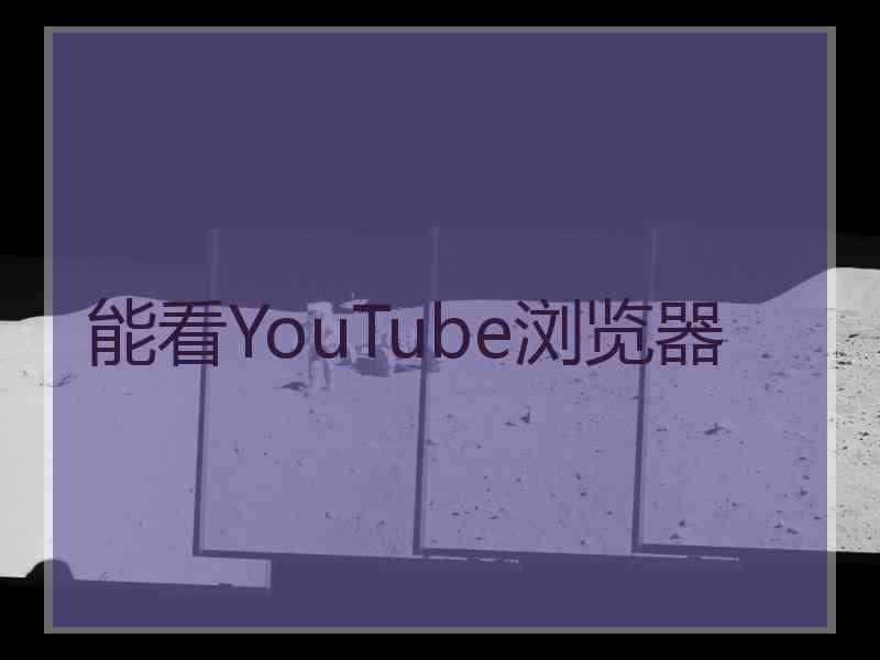 能看YouTube浏览器