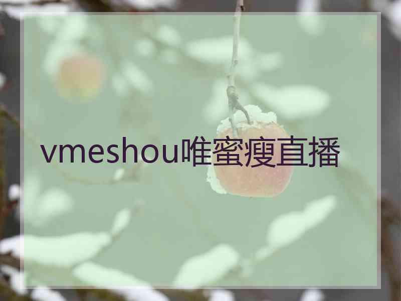 vmeshou唯蜜瘦直播