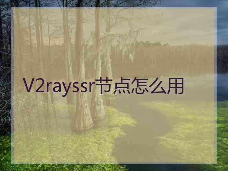 V2rayssr节点怎么用