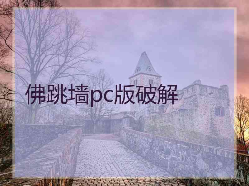 佛跳墙pc版破解