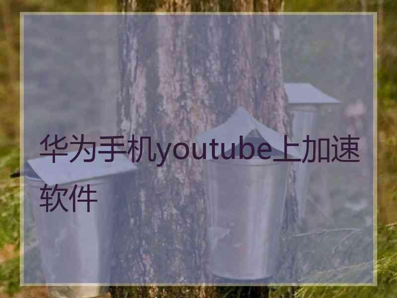 华为手机youtube上加速软件