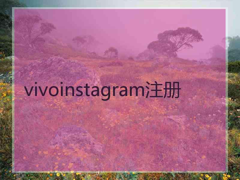 vivoinstagram注册