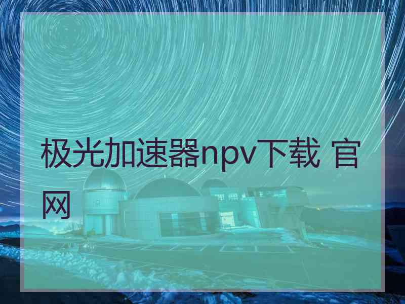 极光加速器npv下载 官网