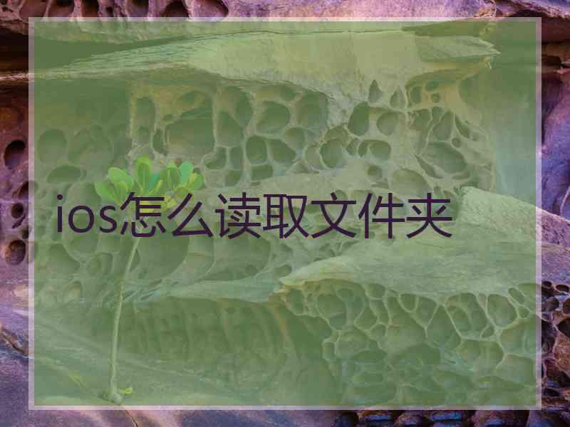 ios怎么读取文件夹