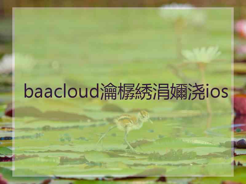 baacloud瀹樼綉涓嬭浇ios