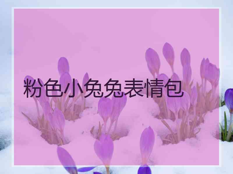 粉色小兔兔表情包