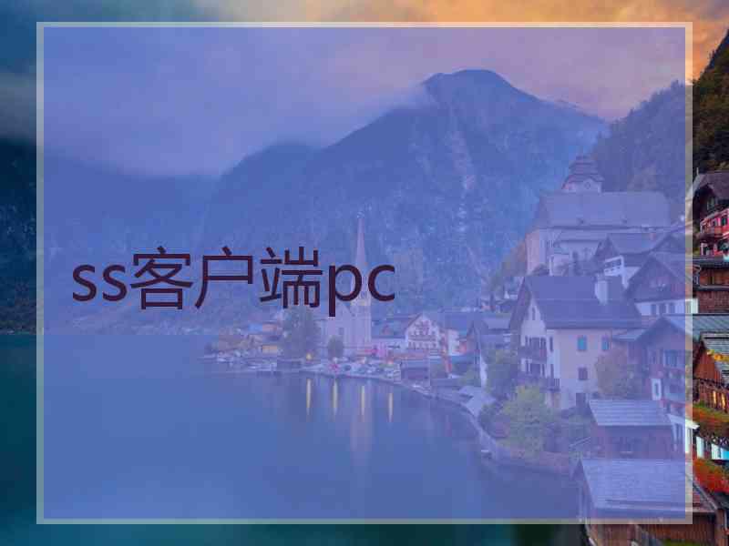 ss客户端pc