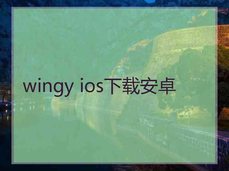 wingy ios下载安卓