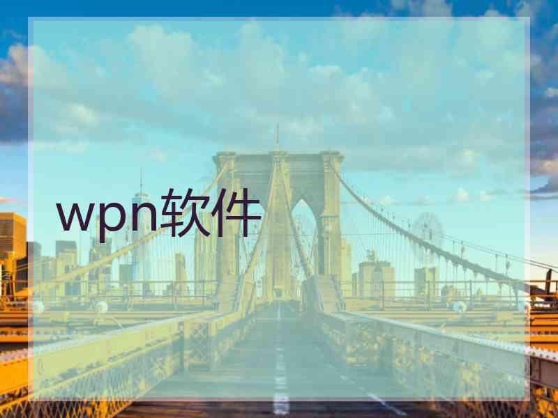 wpn软件