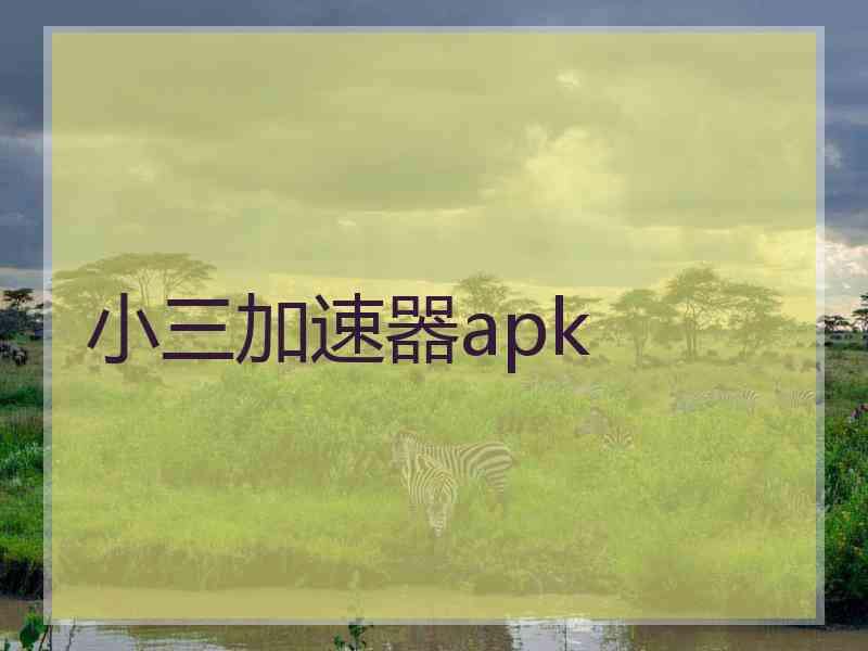 小三加速器apk